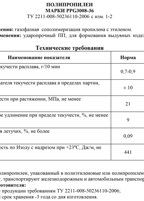 Ставролен PPG 3008-36